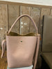 Pink (nude) leren handtas