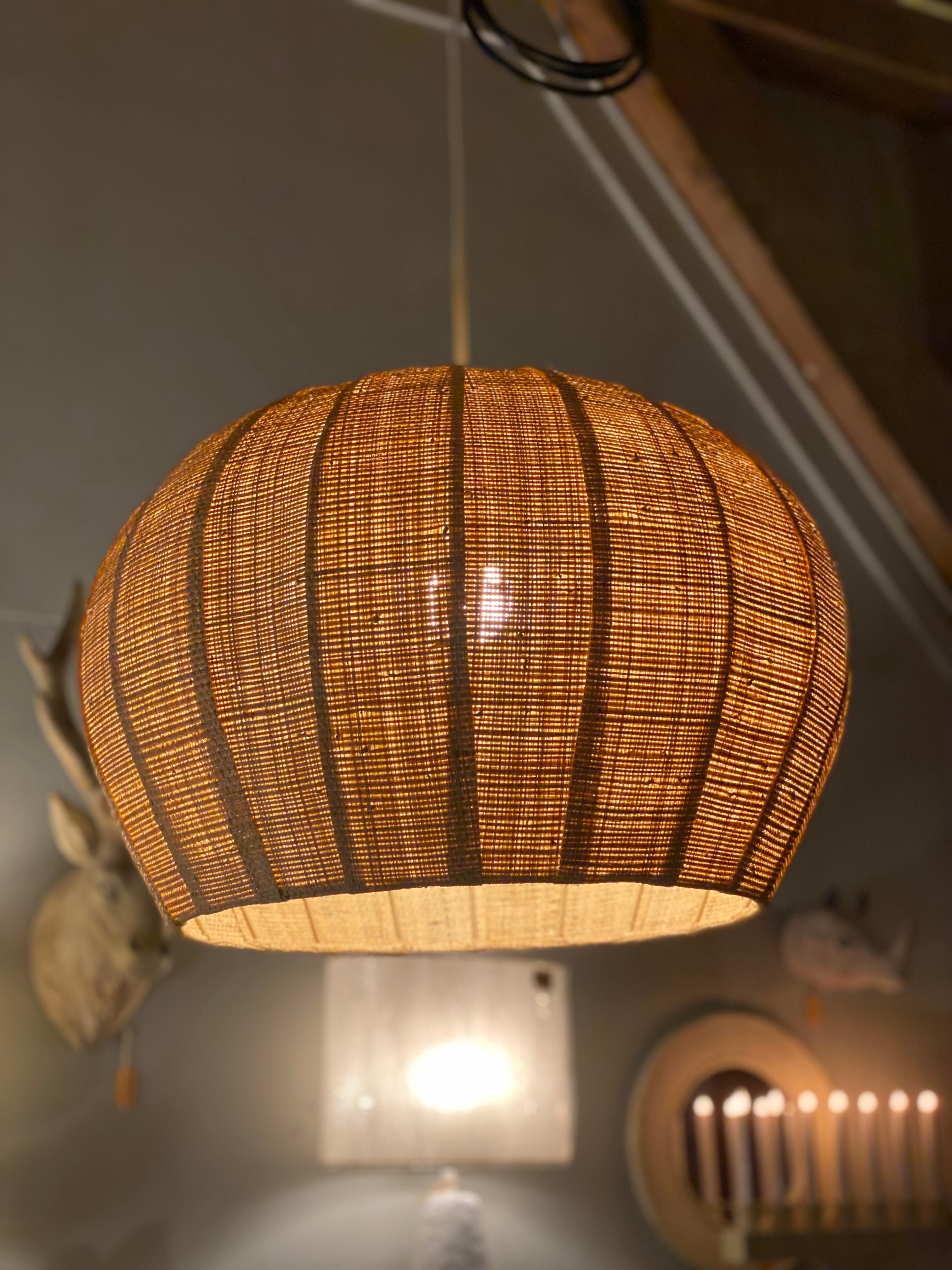 Hanglamp Raffia 51x35 cm Natuurlijk & stijlvol