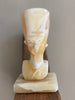Egyptisch hoofd van beige marmer