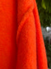 Oranje wollige trui met 3/4 mouw