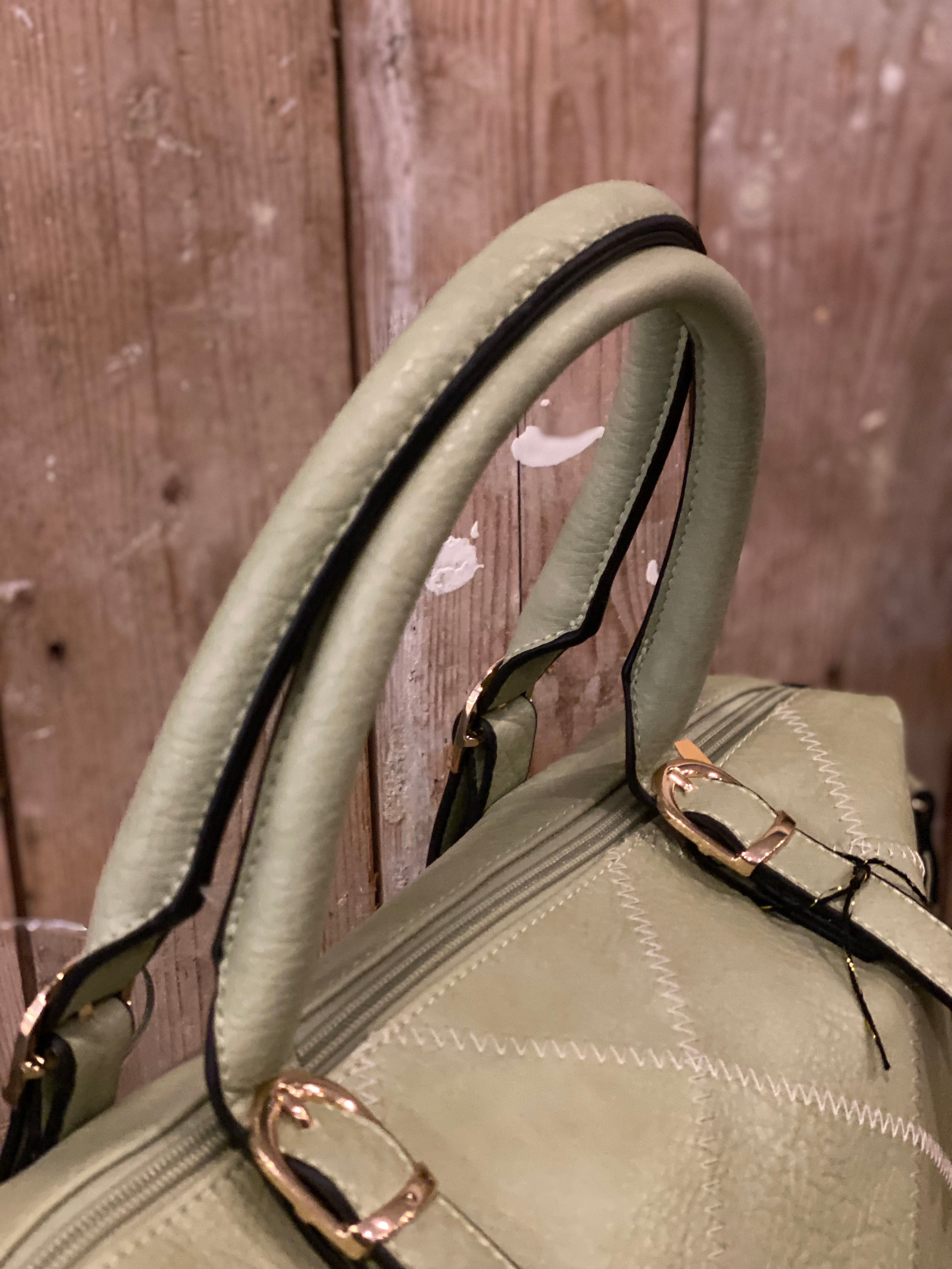 Zacht groene schoudertas