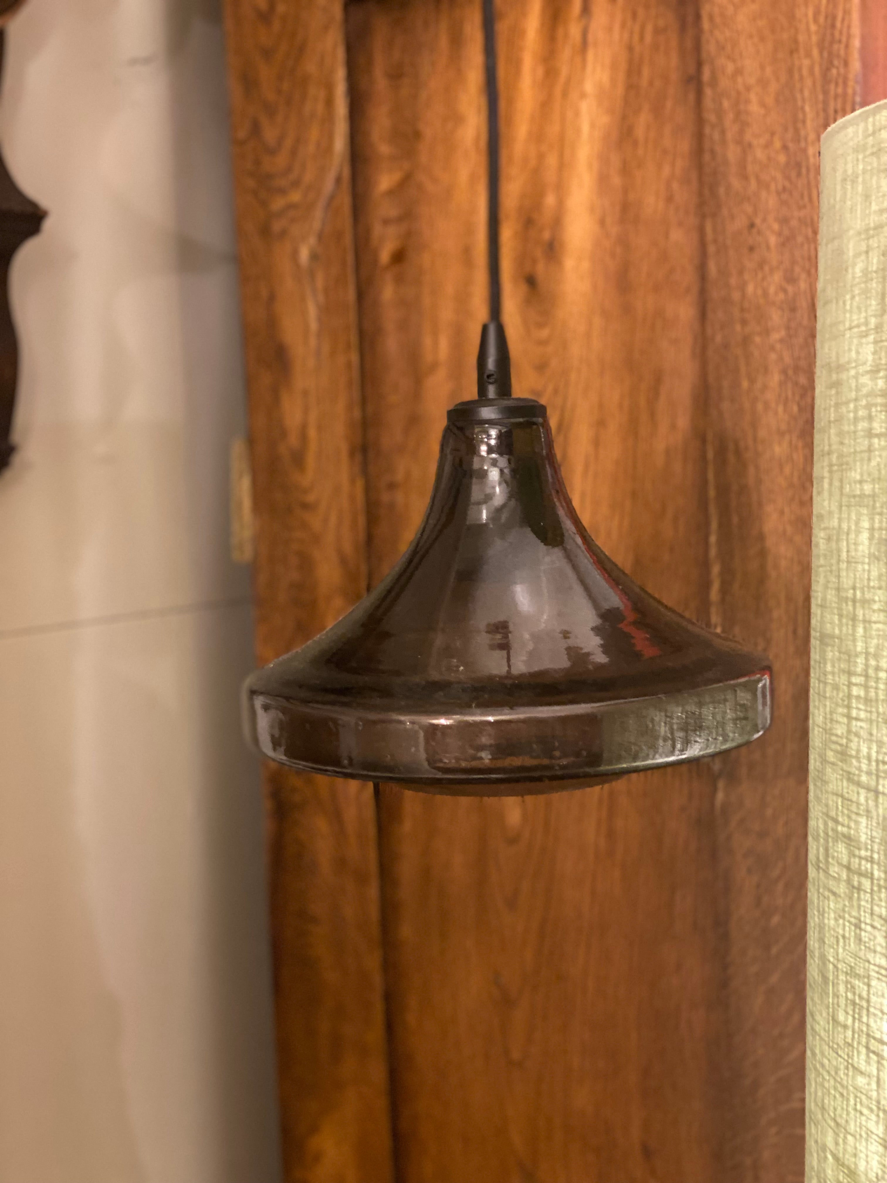 Glazen ( smoke) hanglamp