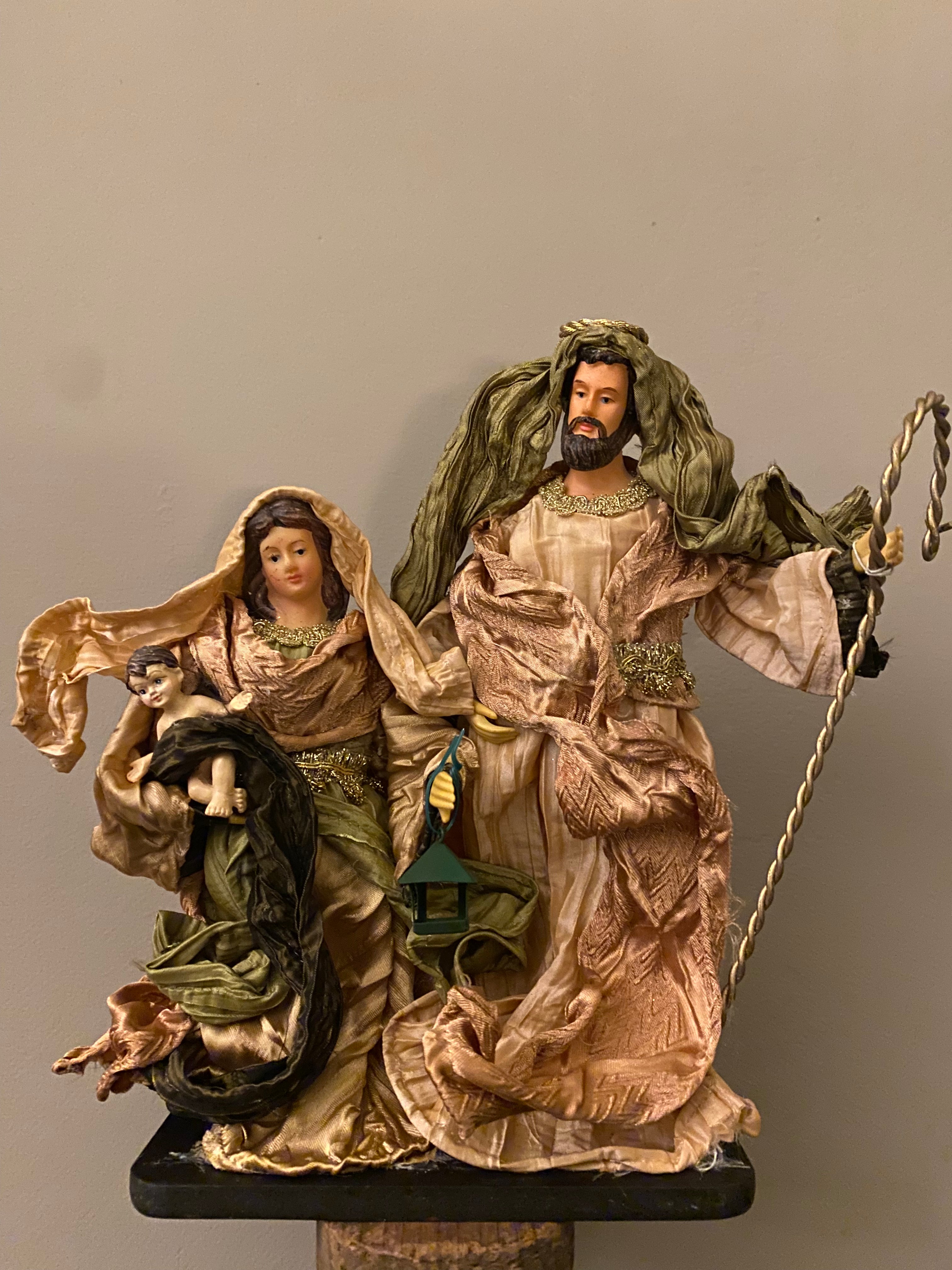 Religieus tafereel Jozef & Maria