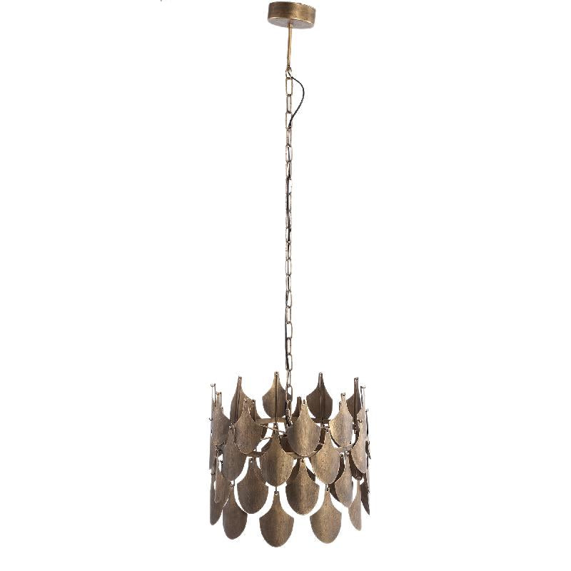 Hangende lamp met schalen Brass metaal