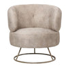 Beige Fauteuil gold base