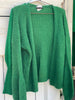 Wollig vest groen