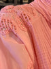 Roze blouse katoen met broderie