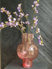Afbeelding laden in galerijviewer, Glazen roze bolle vaas