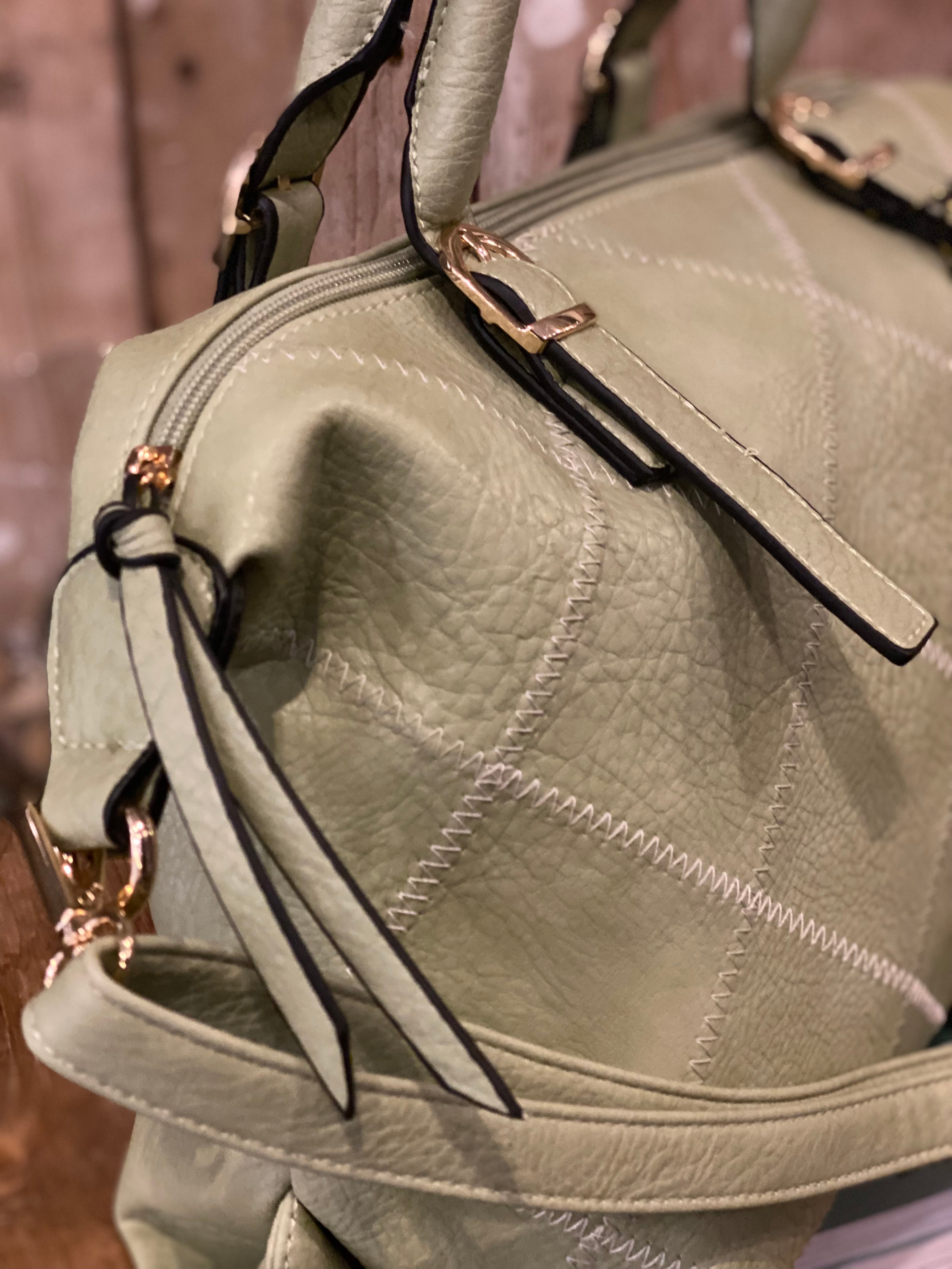 Zacht groene schoudertas