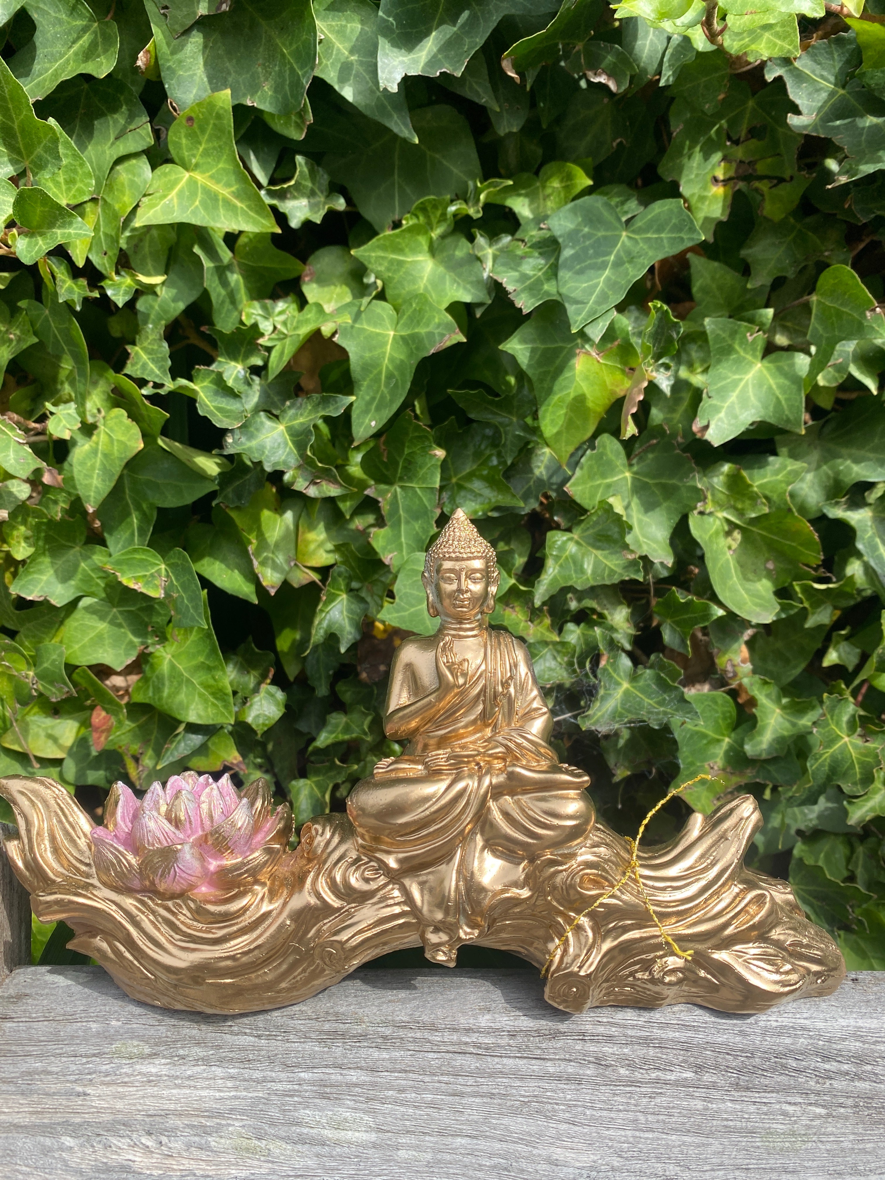 Buda gold met roze lelie