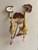 Afbeelding laden in galerijviewer, Helping hands earrings (gold-roze)