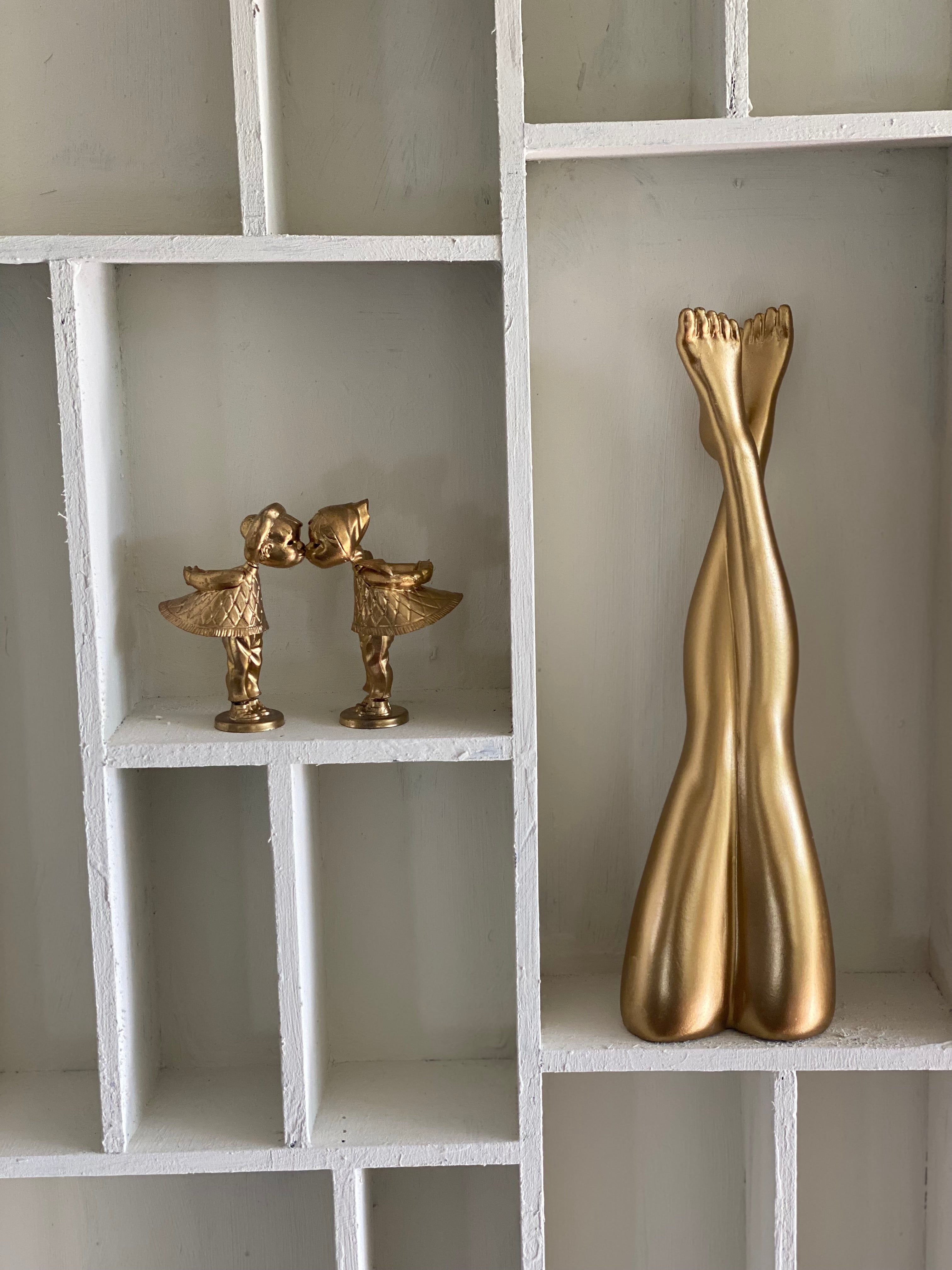 Houten vakken kast