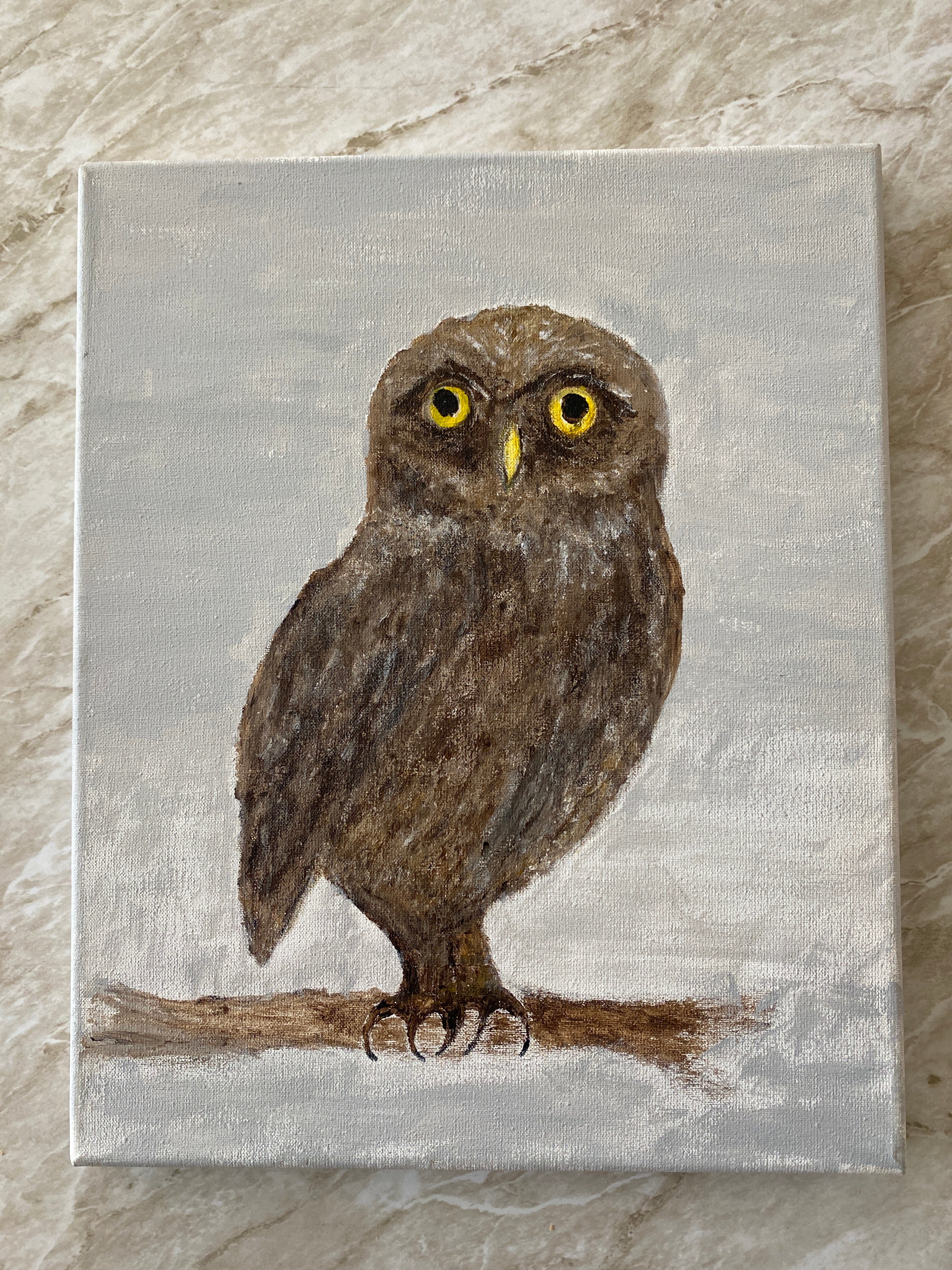 Schilderij uil