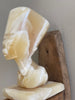 Egyptisch hoofd van beige marmer