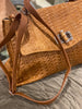 Schoudertas leer camel