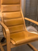 Deense fauteuil leer met hout