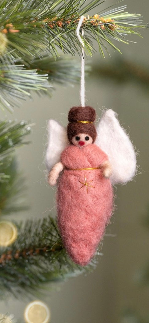 Oudroze engel wolvilt