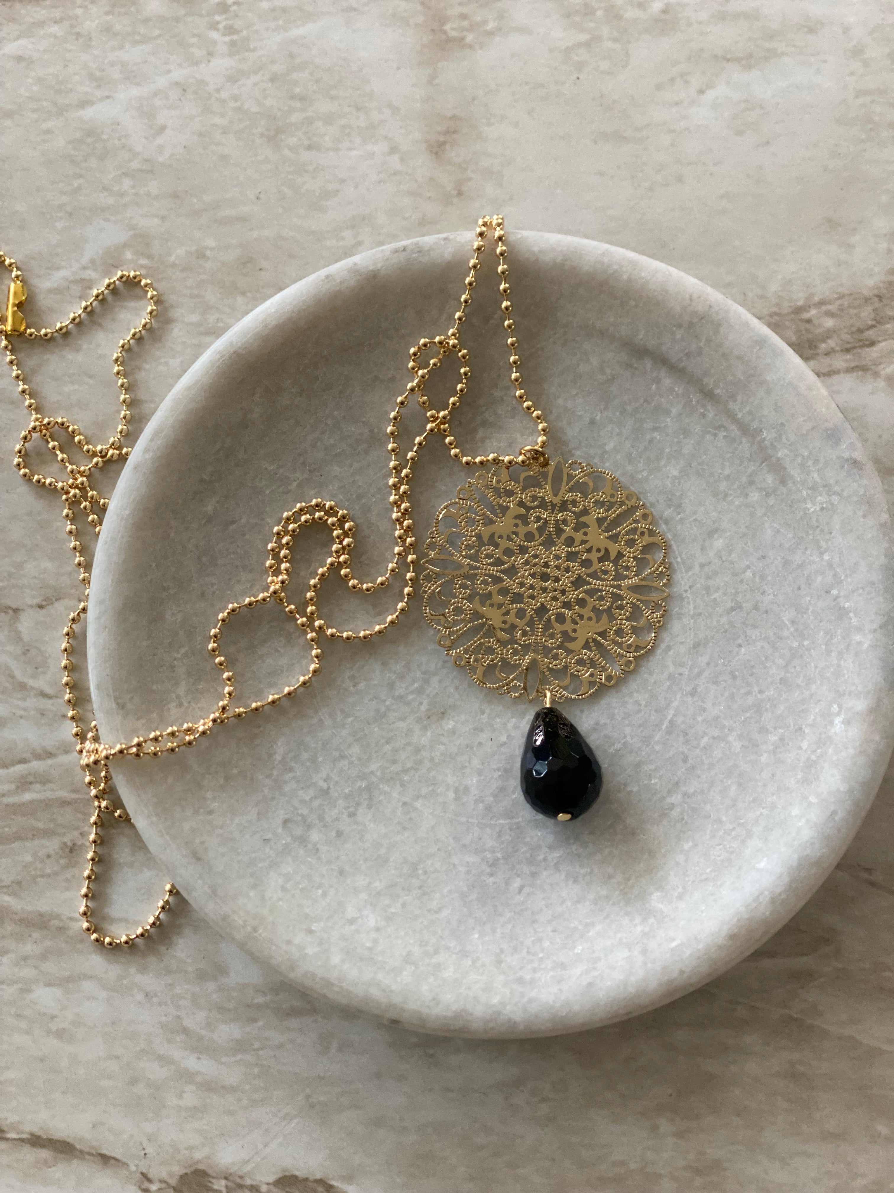 Necklace met Onyx