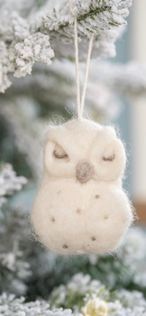 Winter sneeuwuil wolvilt