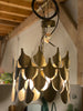 Hangende lamp met schalen Brass metaal