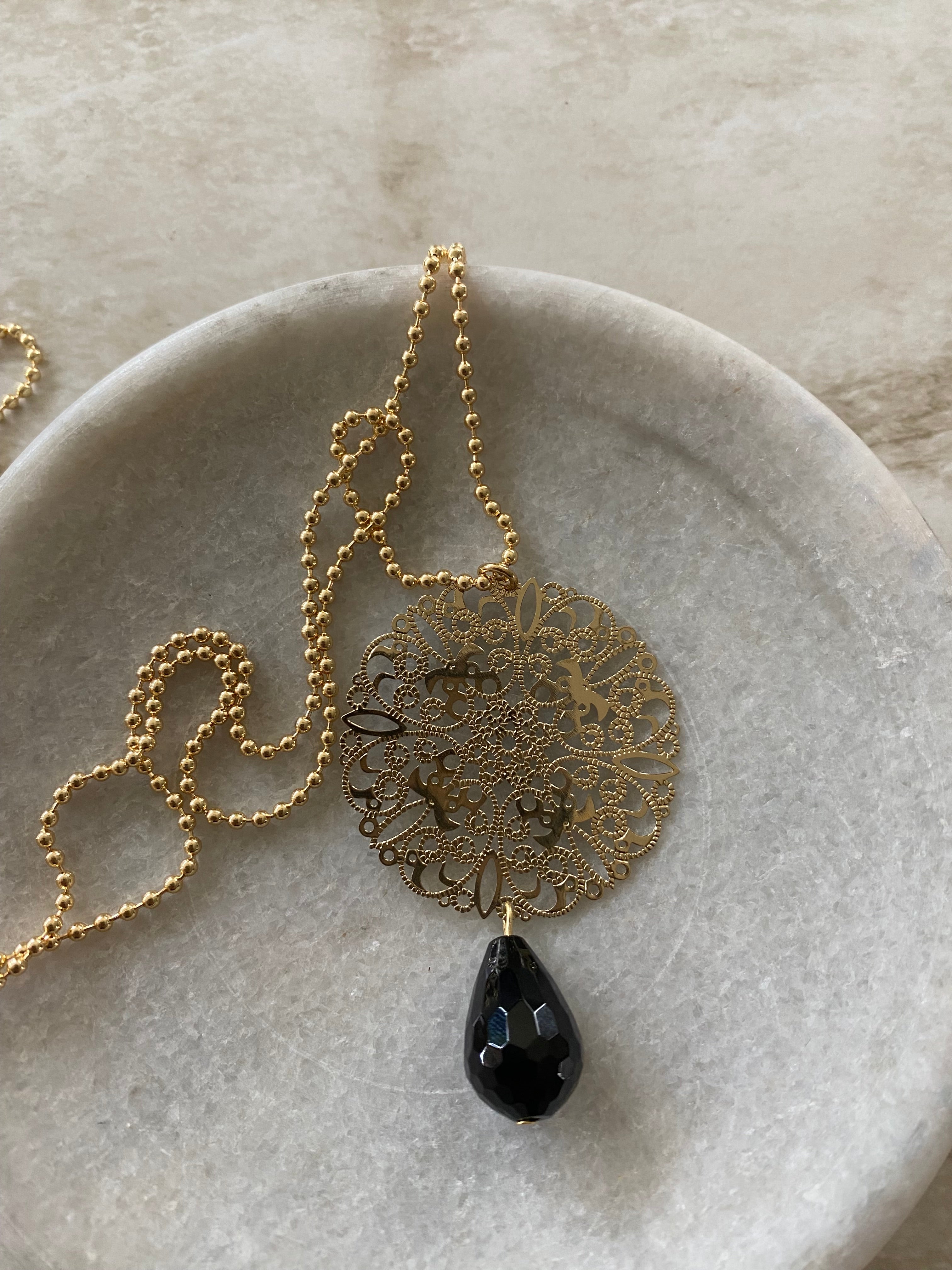 Necklace met Onyx