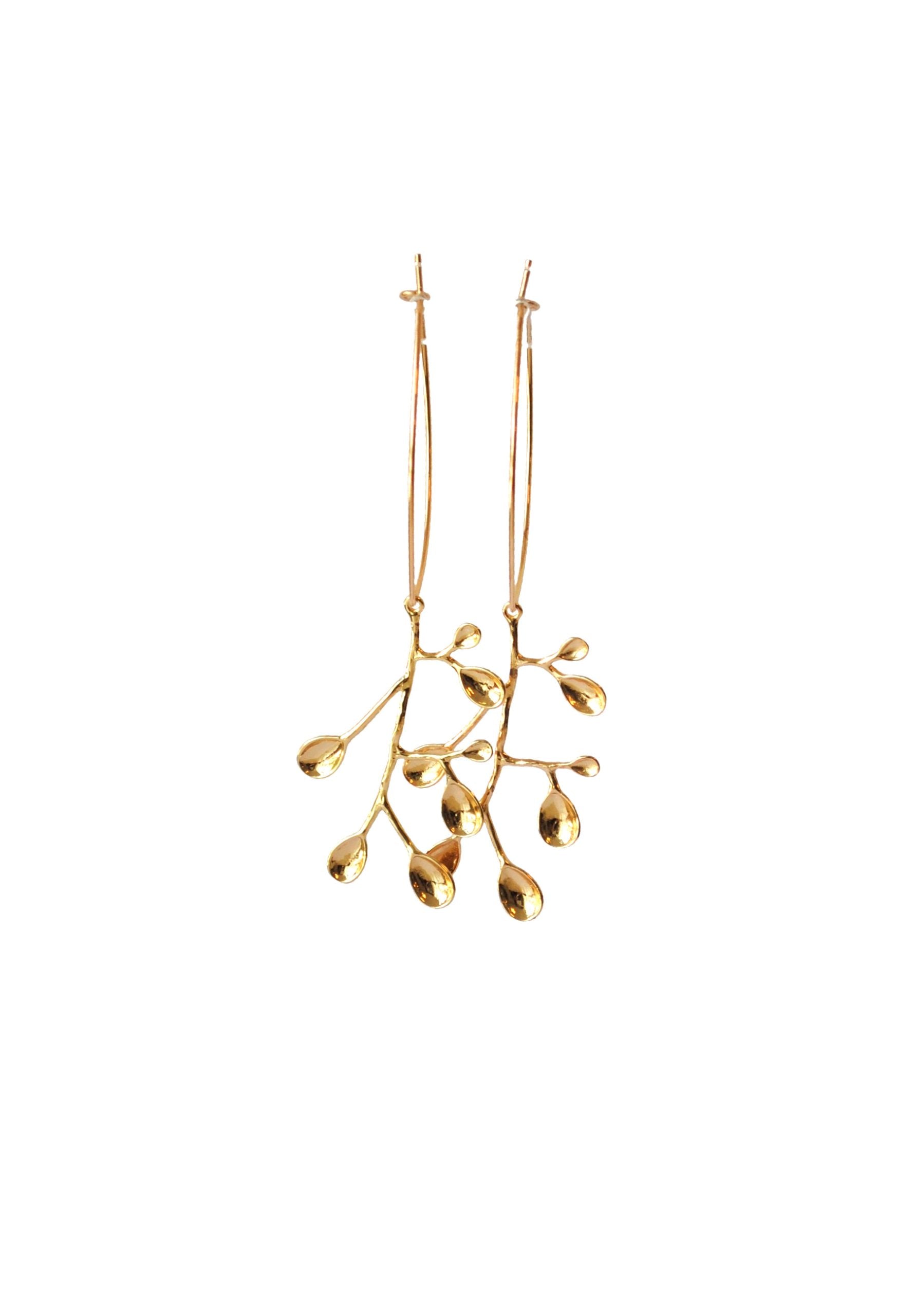 24K goldplated met hangende tak