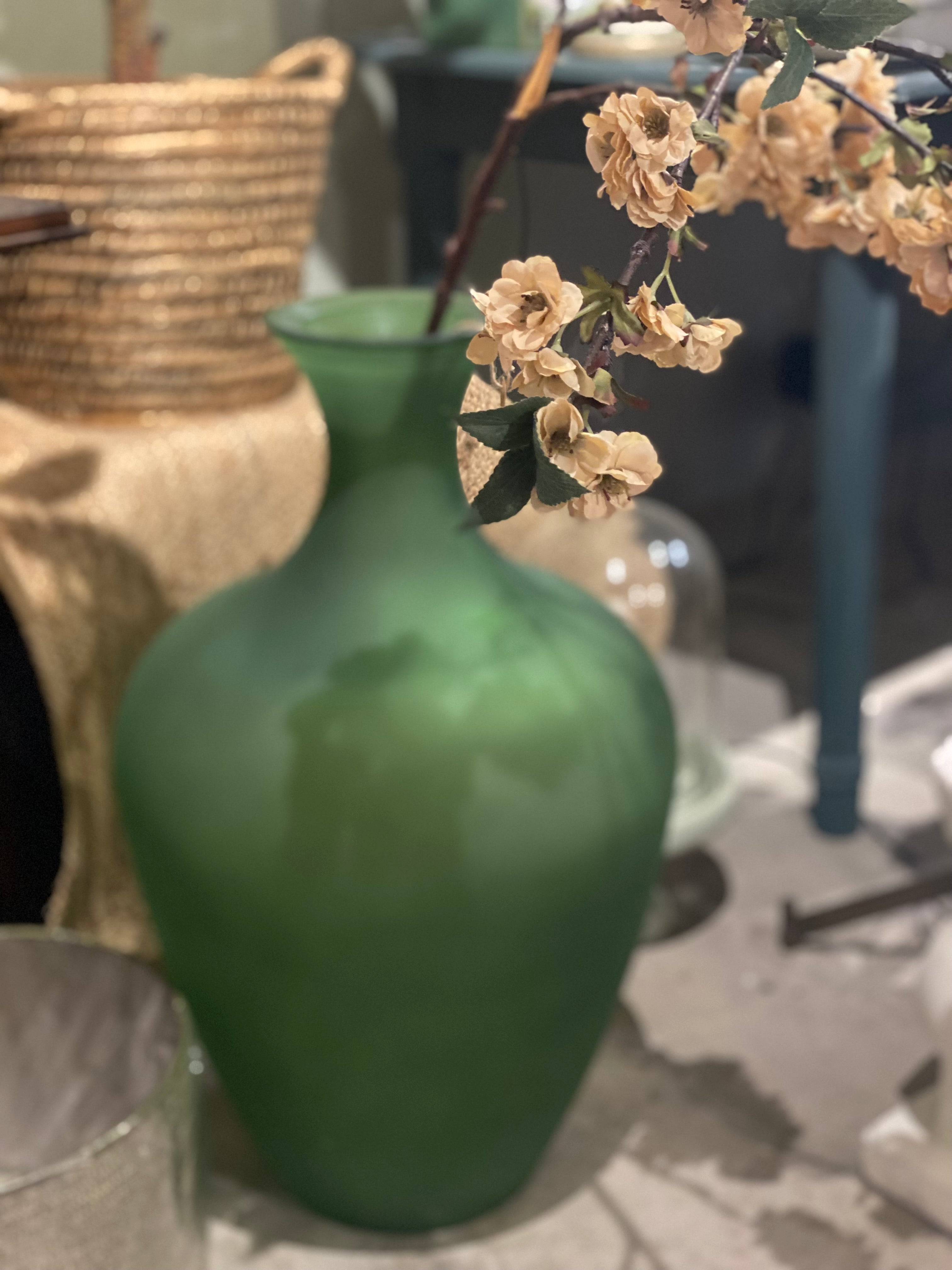 Hoge xxl vaas groen