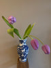 Porselein blauwe vaas