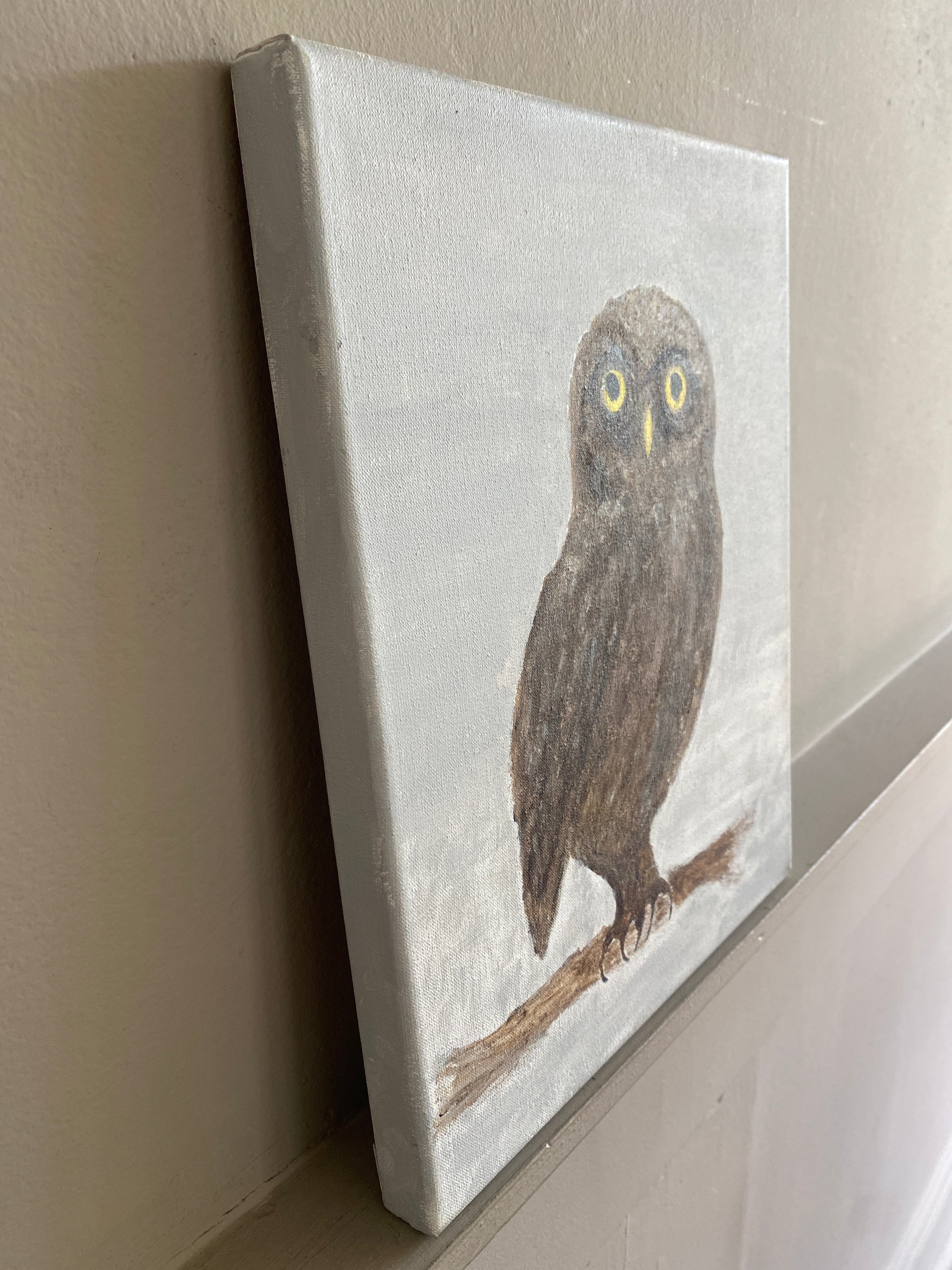 Schilderij uil