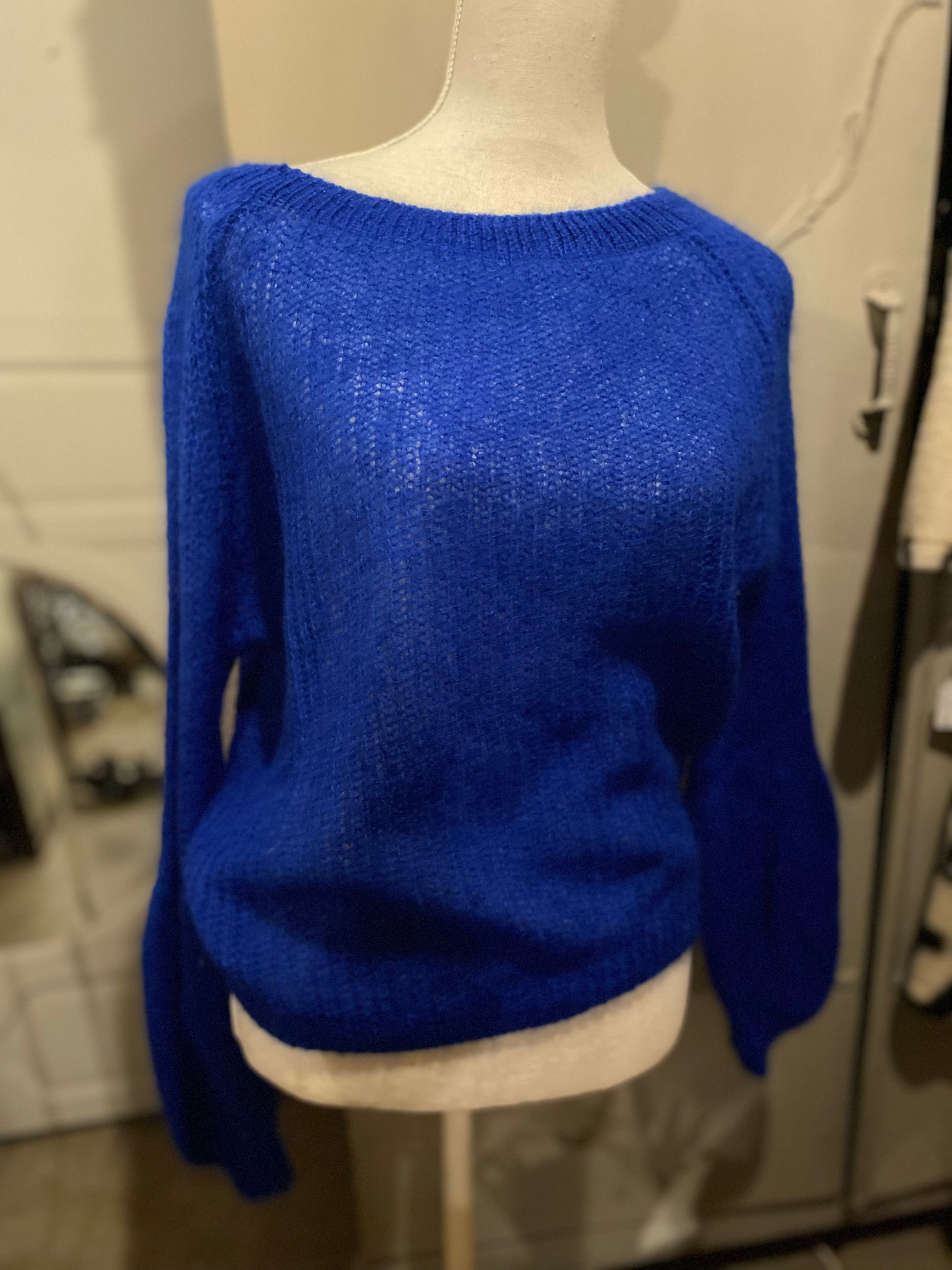 Cobaltblauwe trui