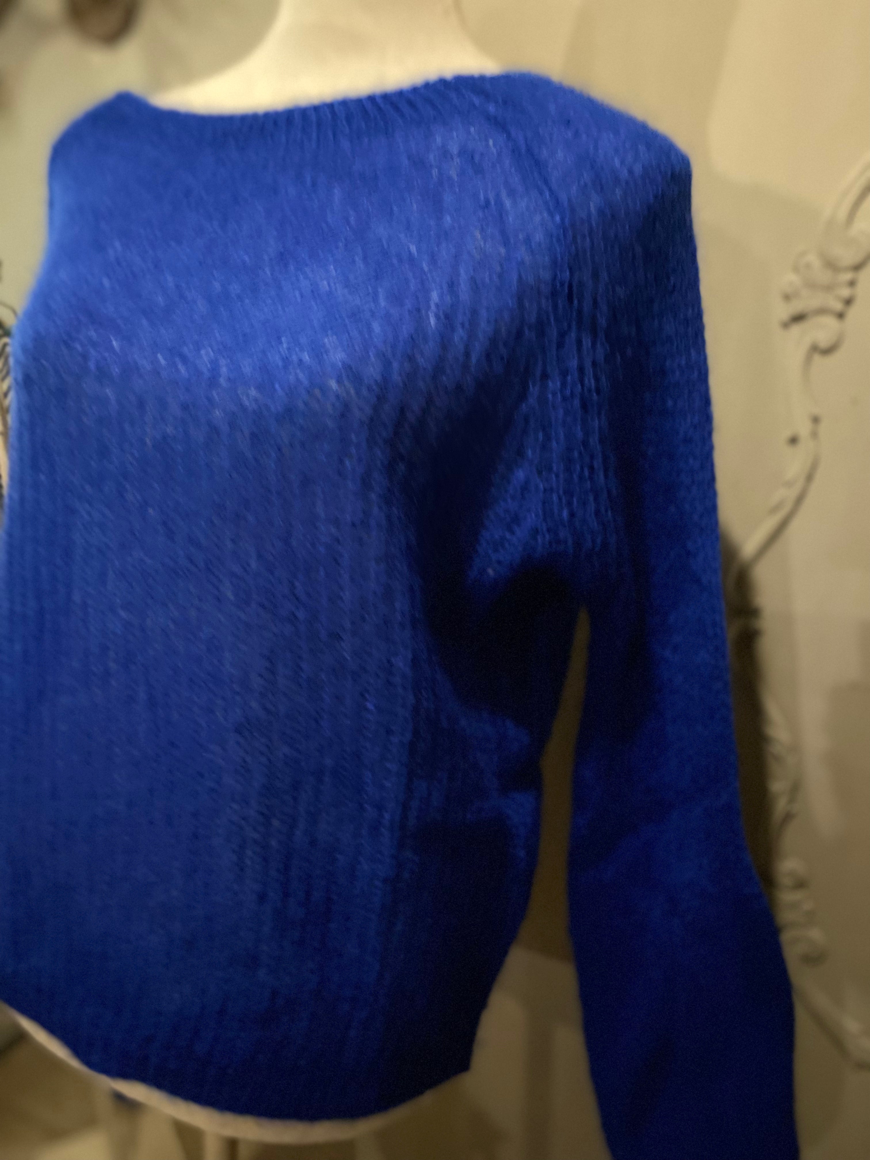 Cobaltblauwe trui